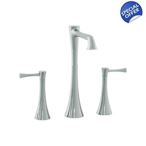 BROOKHAVEN - Lever 3 Hole Vessel Basin Mixer 'L' Spout - Chrome