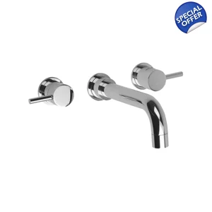 TECHNO 465 - 3 Hole Wall Bath Set - Chrome