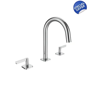 TEXA - 3 Hole Deck Bath Mixer LEVER Chr