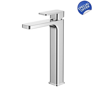 H20D Extended Mono Basin Mixer - Chrome