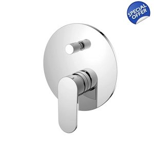 H20C Concealed Manual bath/Shower Mixer - Chrome