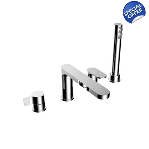 TH251 - 4 Hole Bath Mixer - Chrome