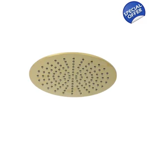 X11 - Round SL 400mm Head PVD Brushed Brass