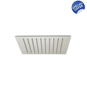 X20 - SQUARE SL 200mm Head PVD Brushed Nickel