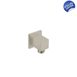 X20 - Square Wall Outlet - PVD - Brushed Nickel
