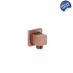 X31 - Square Wall Outlet - PVD  Brushed Copper