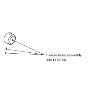 3491167-625 Techno 35 Thermo Handle - Chrome