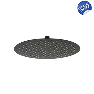 BLACK - Round SL 400mm Shower Head