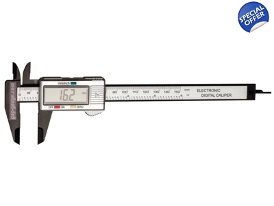 Carbon Fiber Vernier Digital Caliper 0-150