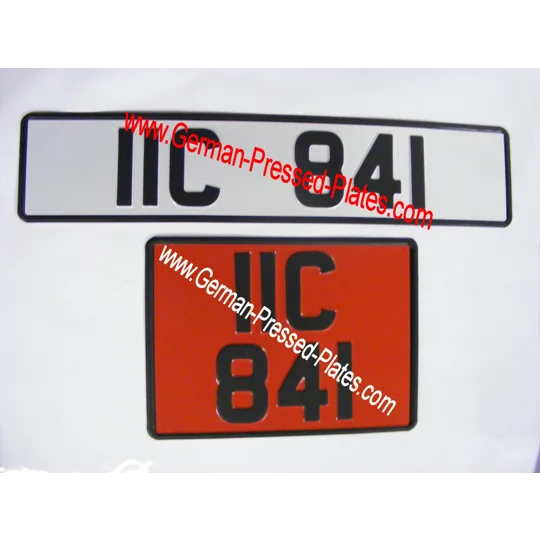 Vintage Pressed Plates Oblong and Square Large No's