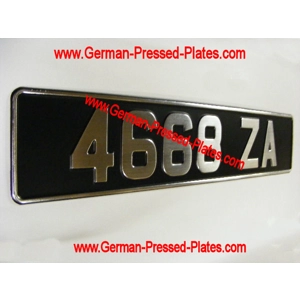 Brushed Chrome Vintage Pressed Plate