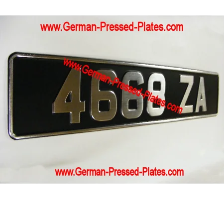 Brushed Chrome Vintage Pressed Plate