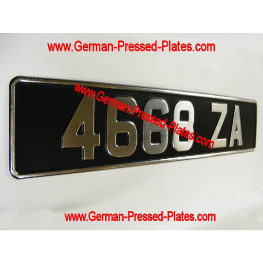 Brushed Chrome Vintage Pressed Plate