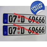 D Flag German Pressed Plates, Stadt Seals and Plakettes Choice