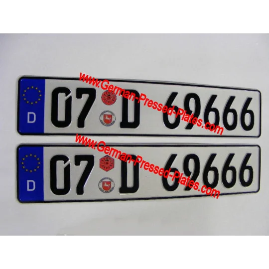 D Flag German Pressed Plates, Stadt Seals and Plakettes Choice