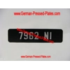 Small Front Number Plate with Choices