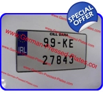 1 of JAP JDM Large Pressed Number Plate with Small No's COPY