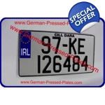 Pair of JAP NCT Large Pressed Number Plates