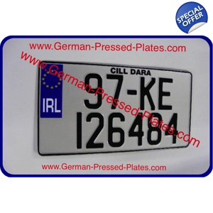 Pair of JAP NCT Large Pressed Number Plates