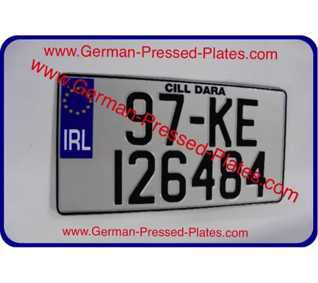 Pair of JAP NCT Large Pressed Number Plates
