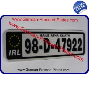 Motorcycle IRL Flat Metal Plate with Choices