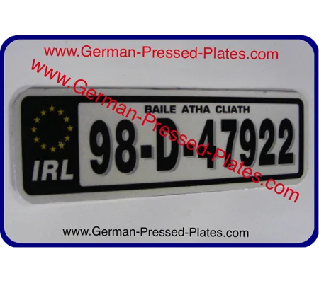 Motorcycle IRL Flat Metal Plate with Choices