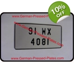 1 of JAP JDM Pressed Number Plate Small Size Digits