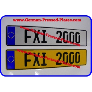 Euro Stars German Pressed Plates OR PLAIN x2