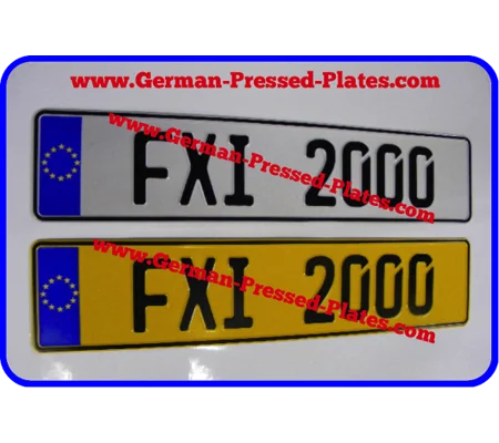 Euro Stars German Pressed Plates OR PLAIN x2