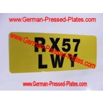 Sticker Number Plate with Colour and Size options