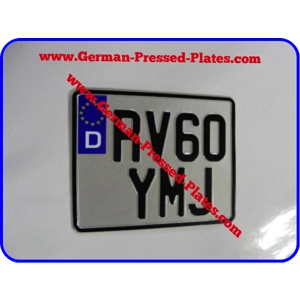 D Flag Euro Motorcycle Plate