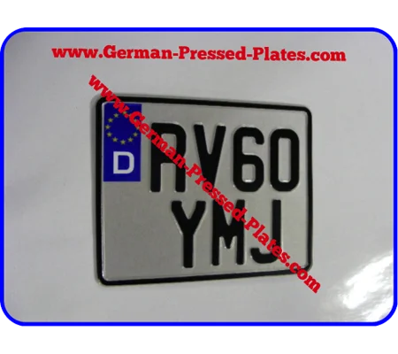 D Flag Euro Motorcycle Plate