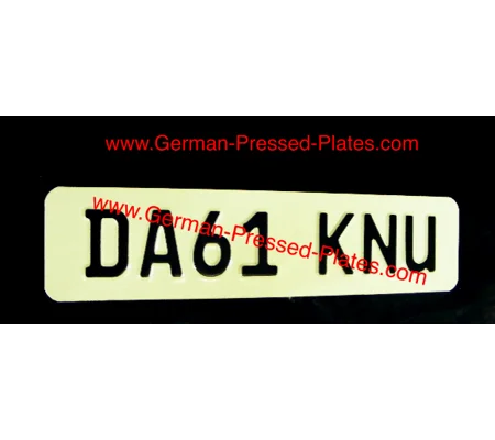 German Pressed Plate with Choices