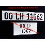 German font Oblong or Square Plate Small No's Plain or both