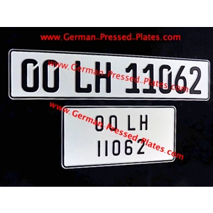 German font Oblong or Square Plate Small No's Plain or both