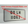 German font Oblong or Square Plate Small No's Plain or both