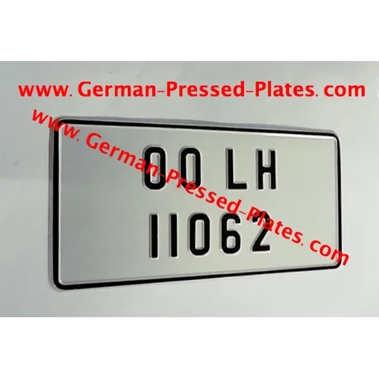 German font Oblong or Square Plate Small No's Plain or both