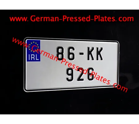 1 Only JAP Pressed IRL Number Plate Small Flags & Digits