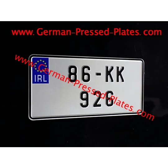 1 Only JAP Pressed IRL Number Plate Small Flags & Digits