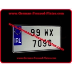 1 Only JAP Pressed IRL Number Plate Small Nos