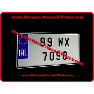 1 Only JAP Pressed IRL Number Plate Small Nos