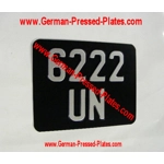 Motorcycle Black and Silver Pressed with Size Choice Medium Nos