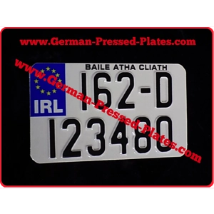 IRL Flag American Size 7"ins x 4"ins Pressed Plate