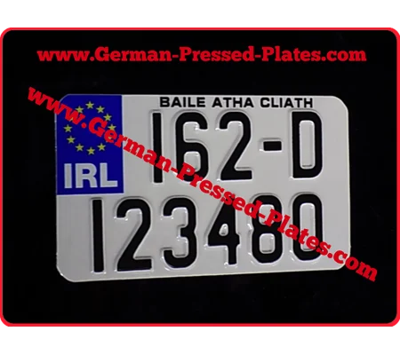 IRL Flag American Size 7"ins x 4"ins Pressed Plate