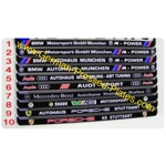 IRL German Custom Number Plate Frames Black X 2 e54