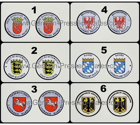 German Stadt Seals x2