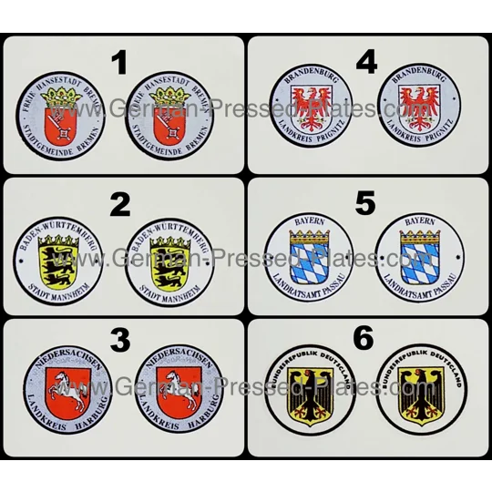 German Stadt Seals x2