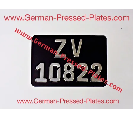 German Square Plate with Size & Colour Choice