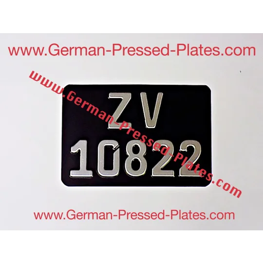 German Square Plate with Size & Colour Choice