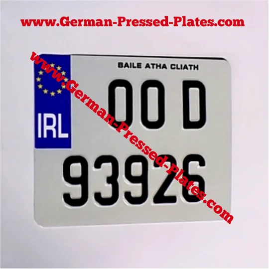 Euro Motorcycle Pressed Plate with Choices